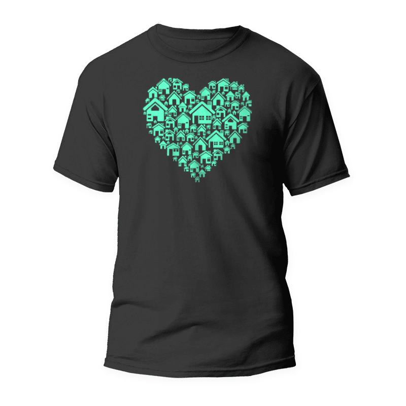 Samarreta Cor de cases 1 Camiseta Corazón de casas
