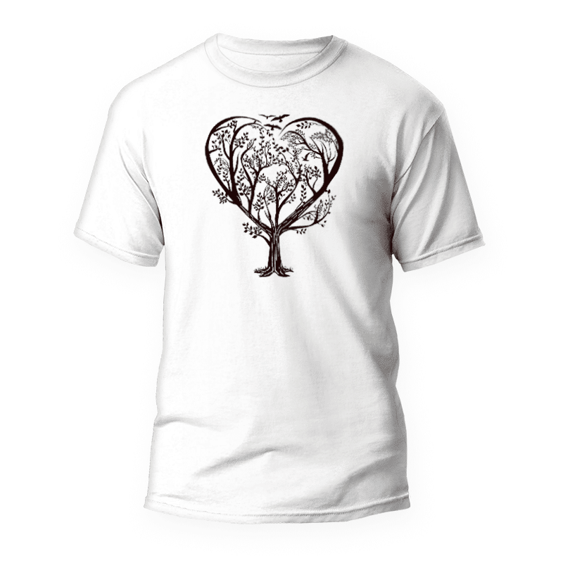 Samarreta Cor branques 1 Camiseta Corazón ramas