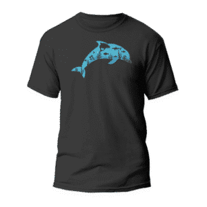Camiseta Delfín fondo marino