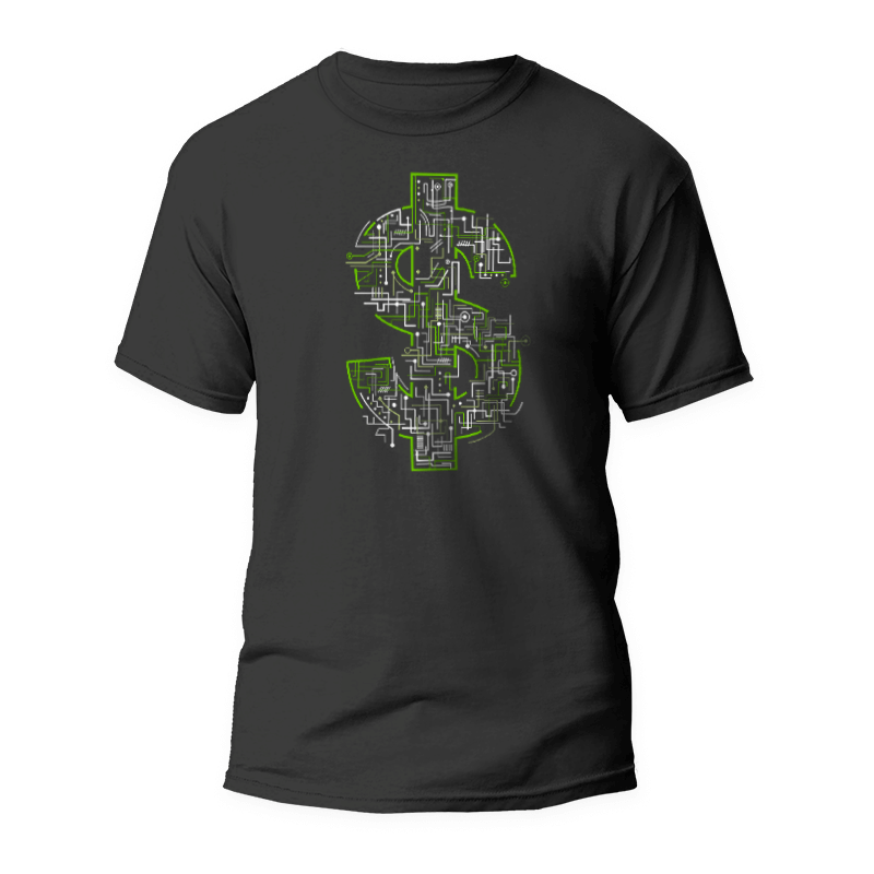 Dólar Eléctrico T-shirt 1 Camiseta Dólar Eléctrico