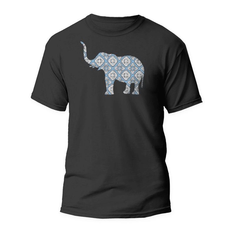 Camiseta Elefante ornamento 1 Camiseta Elefante ornamento