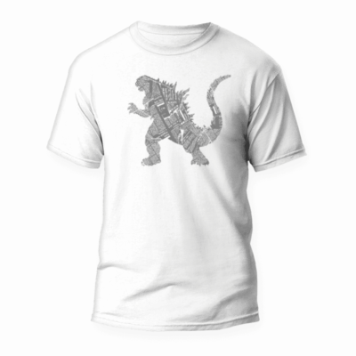 Camiseta Godzilla periódicos