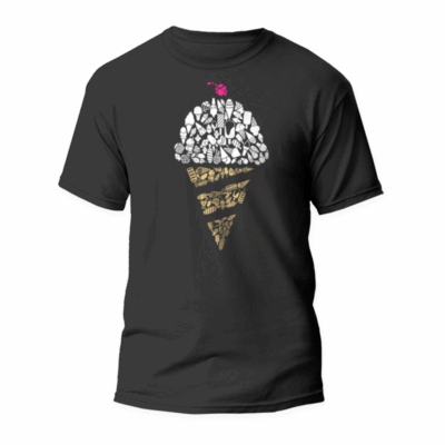 Camiseta Helado con iconos