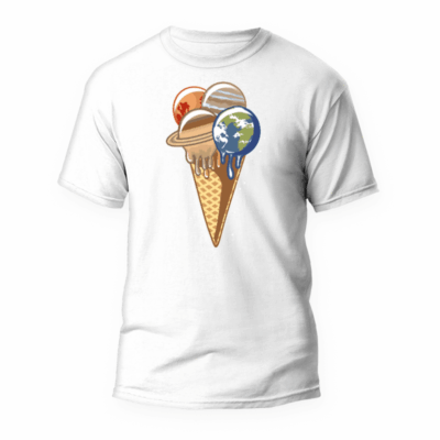 Camiseta Helado planetas
