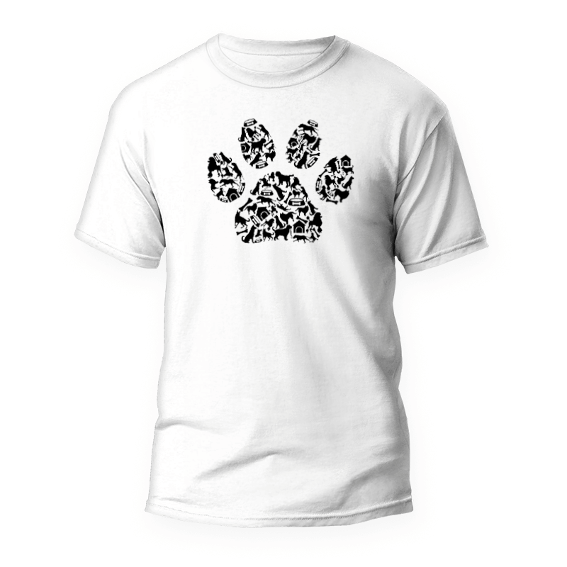 Hundepfote T-Shirt 1 Camiseta Huella de Perro