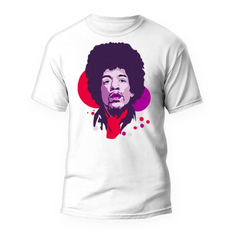 Camiseta Jimmi Hendrix retro 1 Camiseta Jimmi Hendrix retro