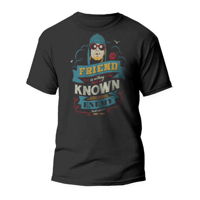 Kurt Cobain T-shirt 1 Camiseta Kurt Cobain