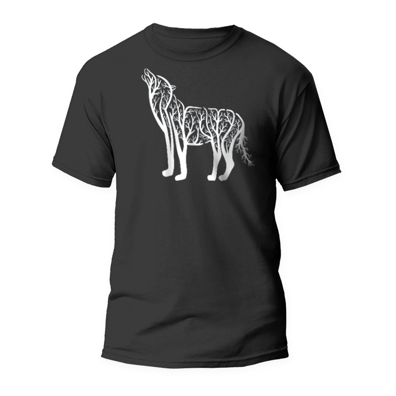 Samarreta Llop Branques 1 Camiseta Lobo Ramas