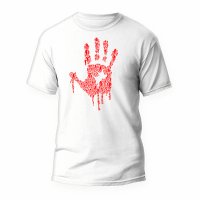 Camiseta Mano Ensangrentada