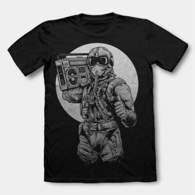 Camiseta Piloto con radio cassette