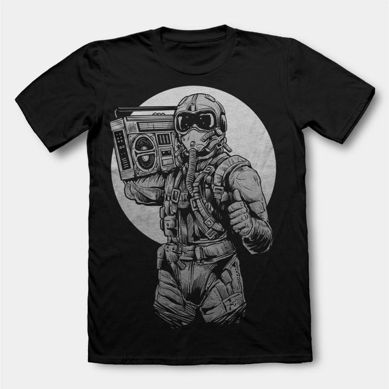 Camiseta Piloto con radio cassette 1 Camiseta Piloto con radio cassette