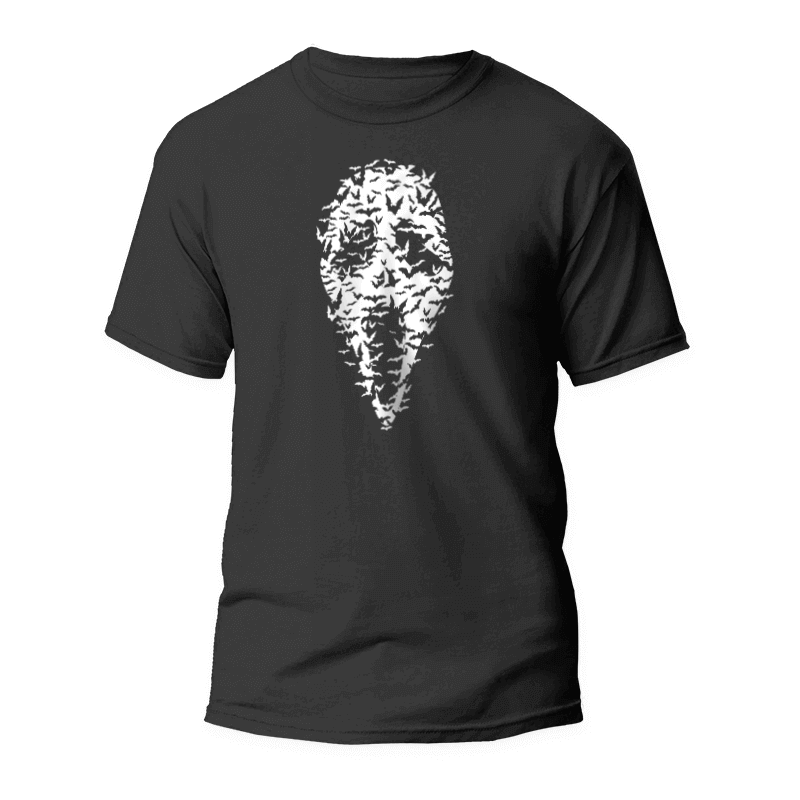 Camiseta Scream pájaros 1 Camiseta Scream pájaros