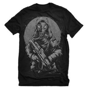 Camiseta Soldado con máscara de gas