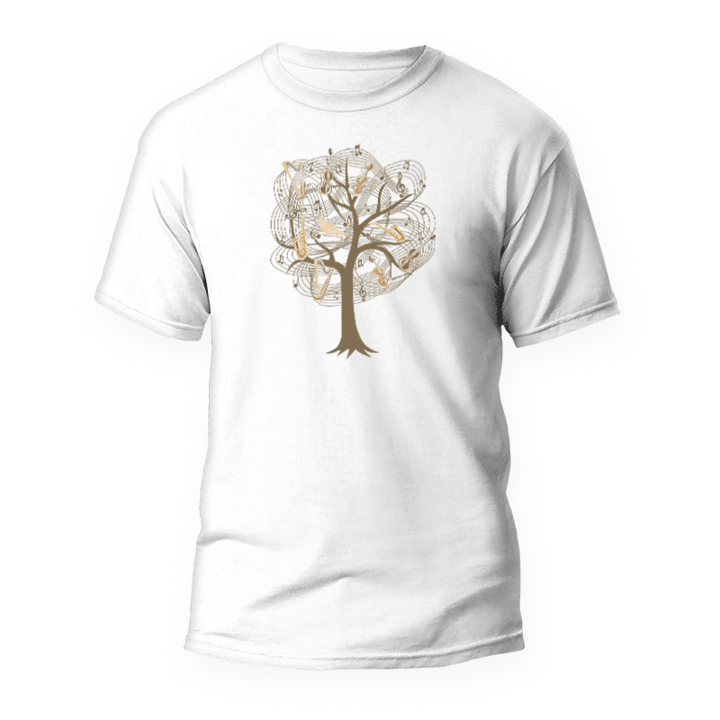Musikbaum T-Shirt 1 Camiseta Árbol Música