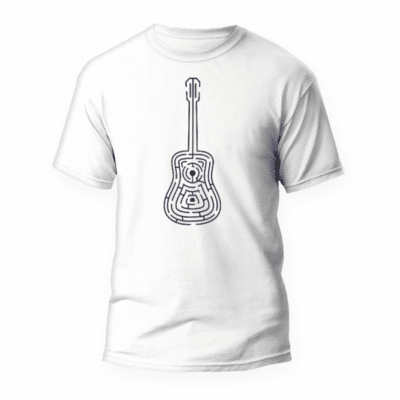 Camiseta Guitarra líneas