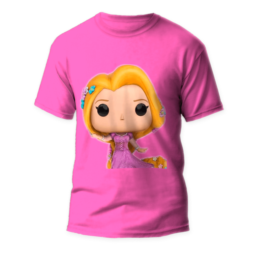 infantil Rapunzel T-shirt 1 Camiseta infantil Rapunzel