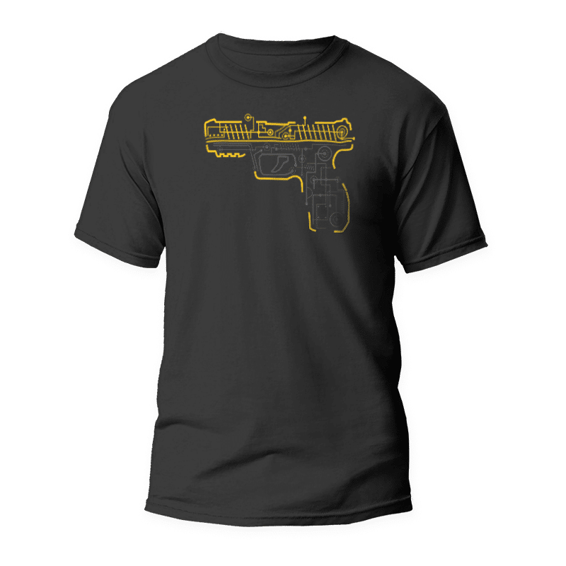 Pistola eléctrica T-Shirt 1 Camiseta Pistola eléctrica