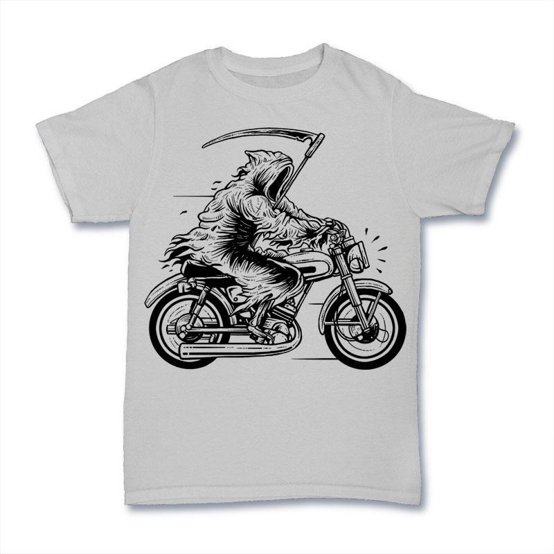 Samarreta Camisetas La Muerte en motocicleta 1 Camisetas La Muerte en motocicleta