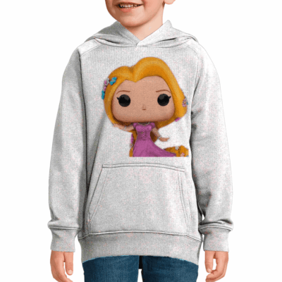 Sudadera infantil Rapunzel gris