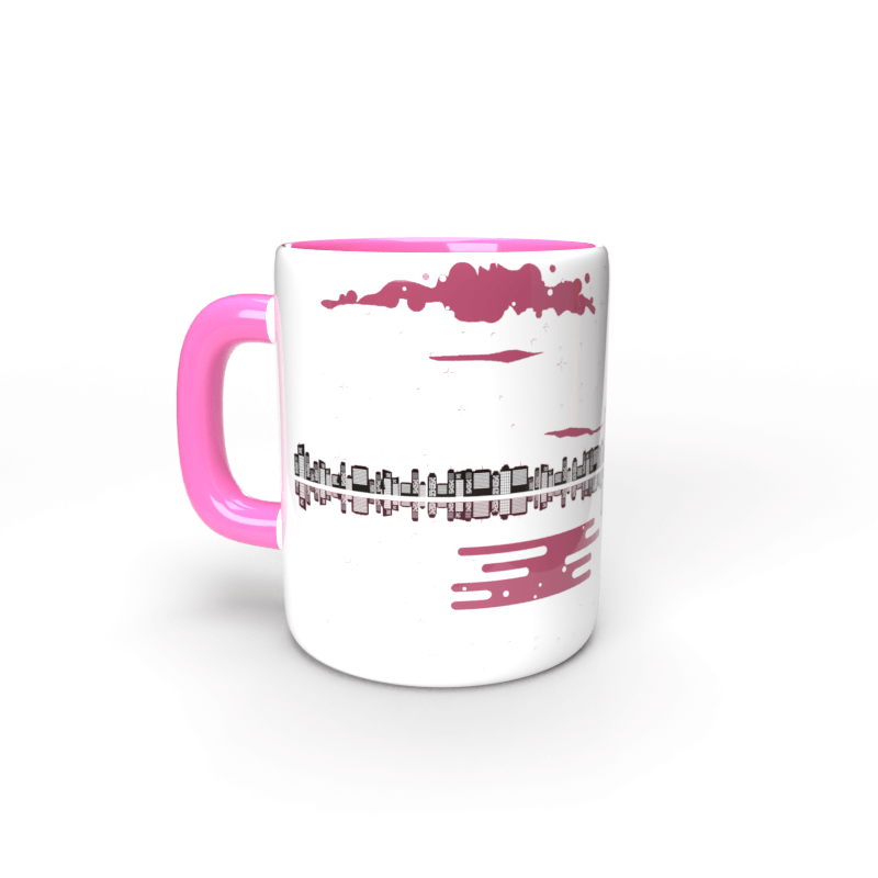Taza Rosa Ciudad Guitarra 2 Taza Rosa Ciudad Guitarra