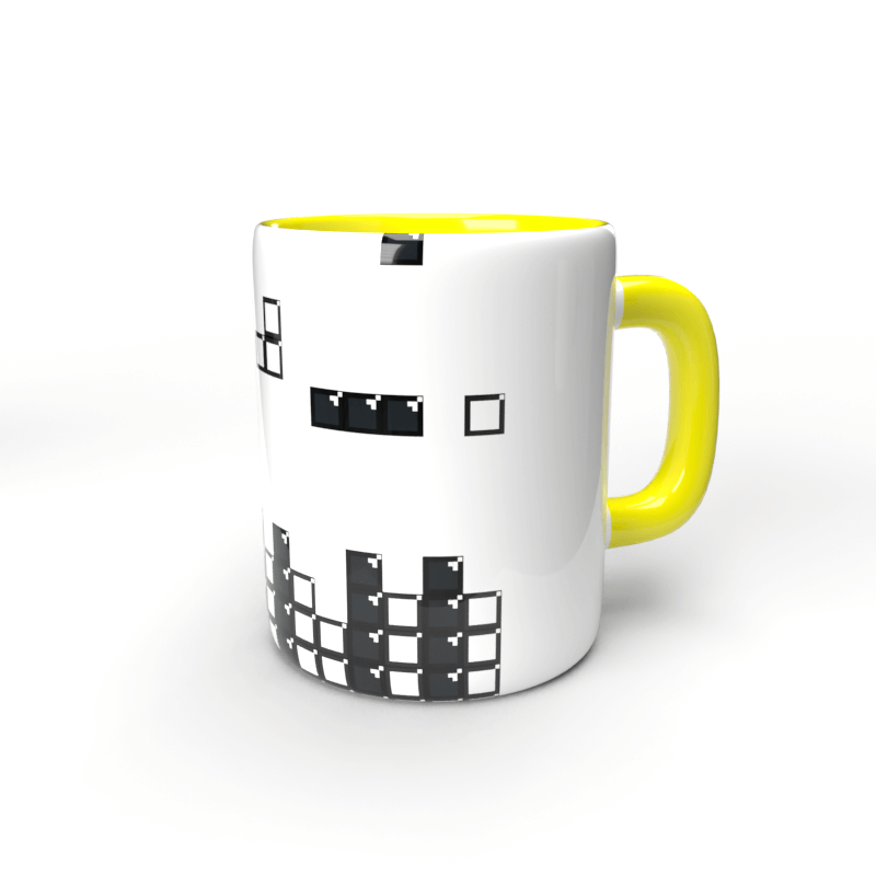Tetris Piano tassa groga 1 Taza amarilla Tetris Piano