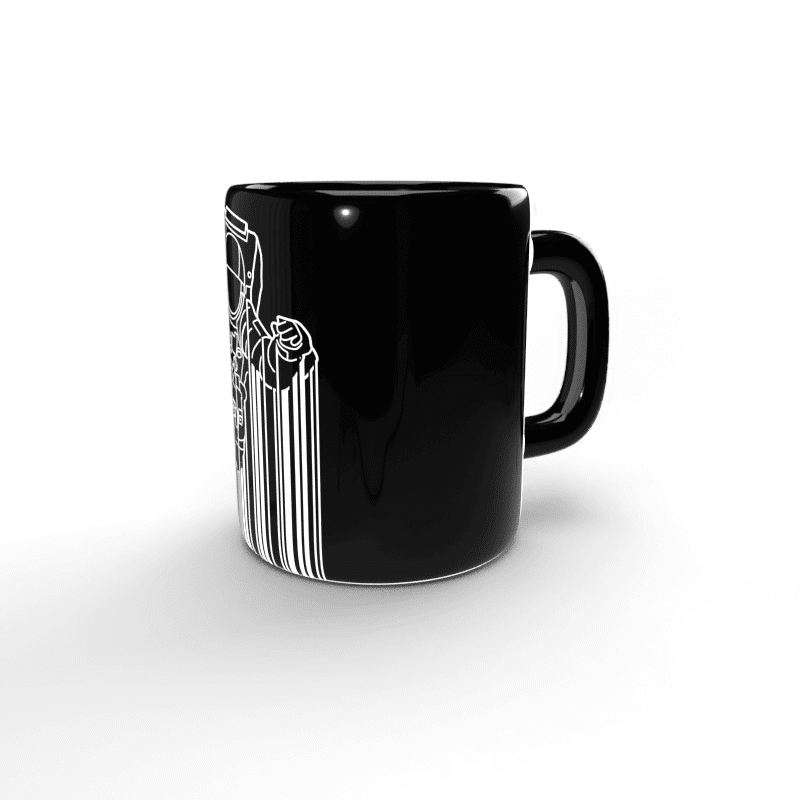 Taza negra Astronauta 3 Taza negra Astronauta