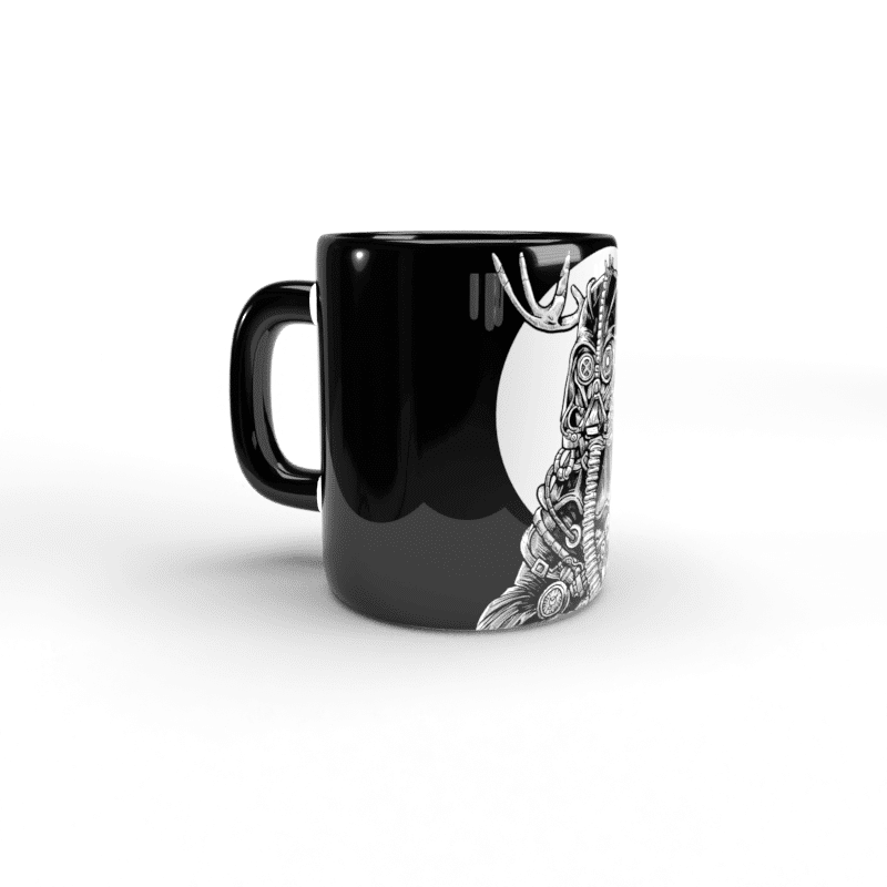 Funky 70 blaue Tasse 2 Taza negra Darth Vader Steampunk