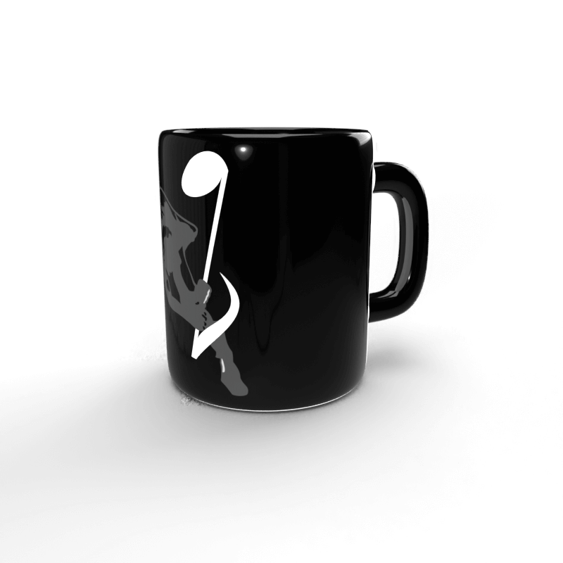 Breaking Musical Note Black Mug 3 Taza negra Rompiendo nota musical