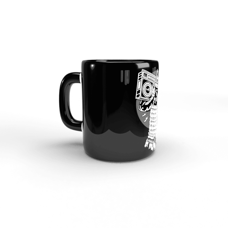 Taza negra Samurai Radiocassette 3 Taza negra Samurai Radiocassette