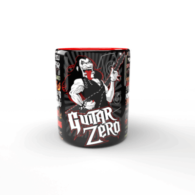 Taza roja Guitar Hero