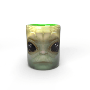Taza verde Baby Yoda