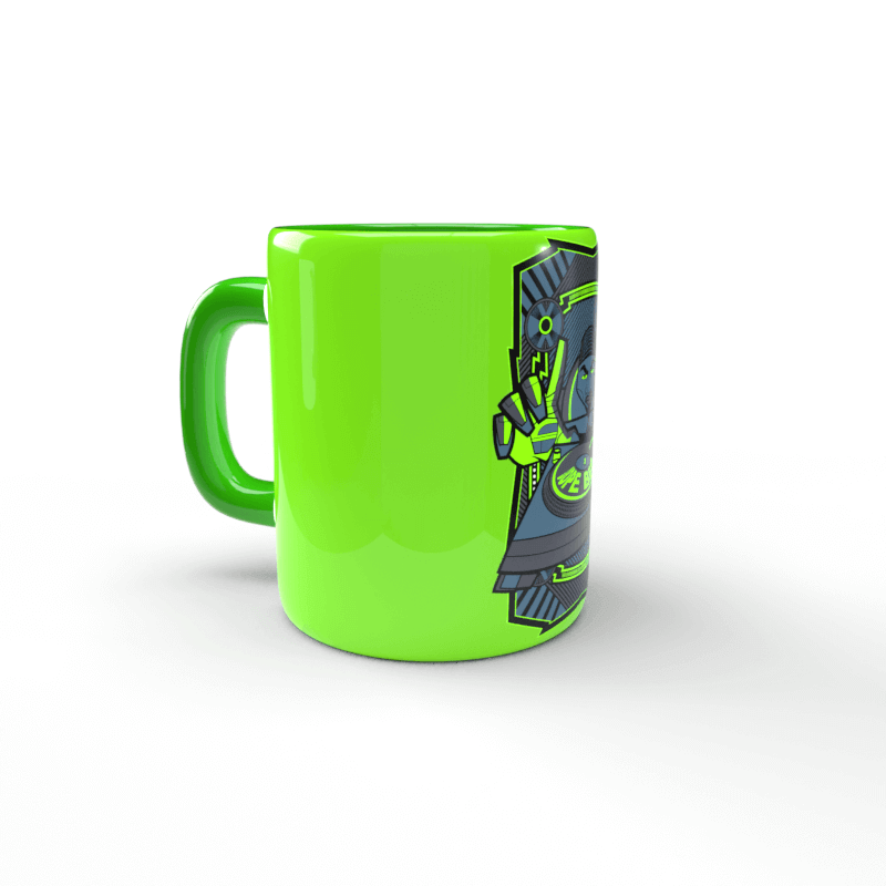 Dope Beats tassa verda 2 Taza verde Dope Beats