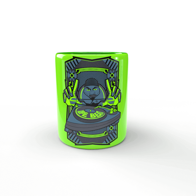 Dope Beats tassa verda 1 Taza verde Dope Beats