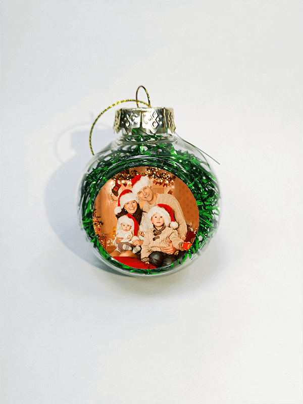 Personalisierte grüne Weihnachtskugeln 1 Bola de Navidad personalizada