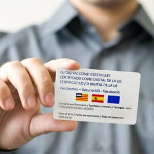 Certificado Covid en tarjeta PVC