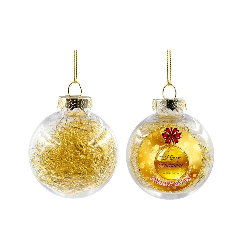 Boles de Nadal personalitzades de color daurat 3 Boles de Nadal personalitzades de color daurat - Imatge 3