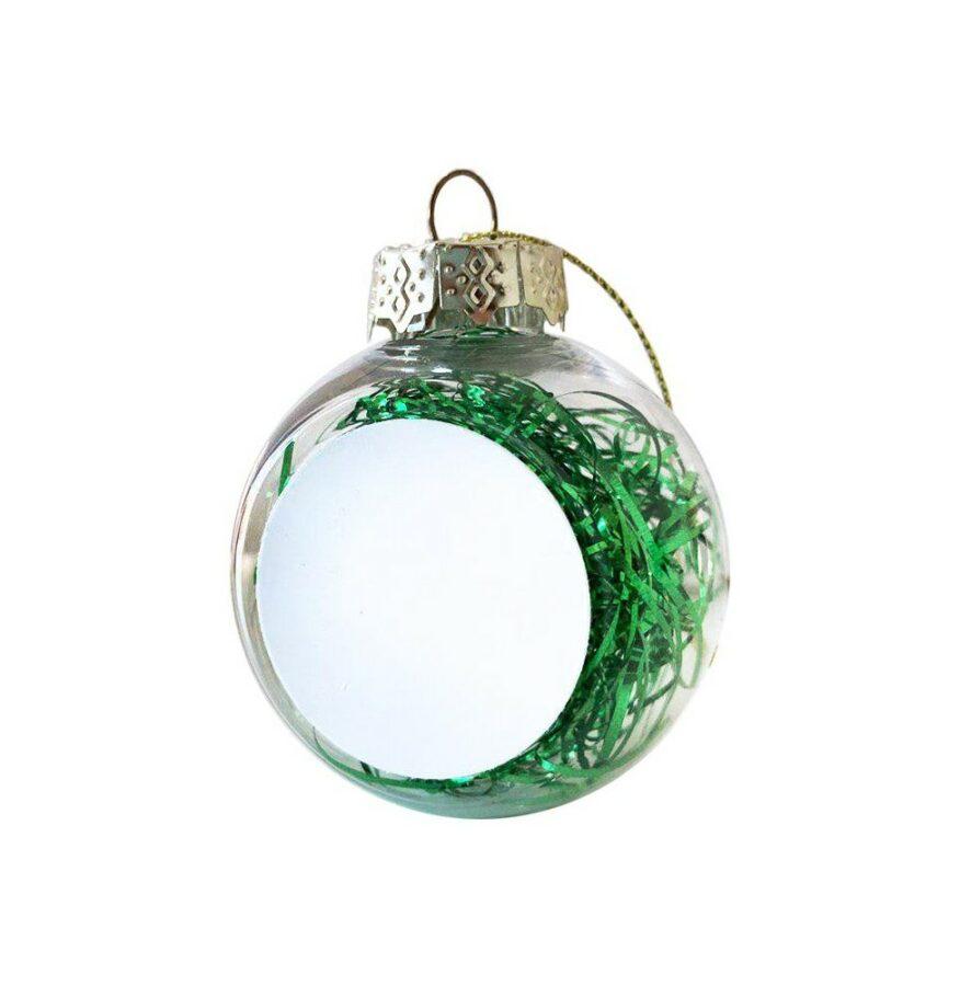 Personalisierte grüne Weihnachtskugeln 2 Personalisierte grüne Weihnachtskugeln – Bild 2