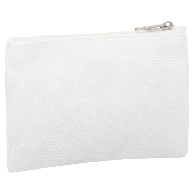 Monedero personalizado tela blanca personalizado con cremallera 8x12cm 2 Monedero personalizado tela blanca personalizado con cremallera 8x12cm - Imagen 2