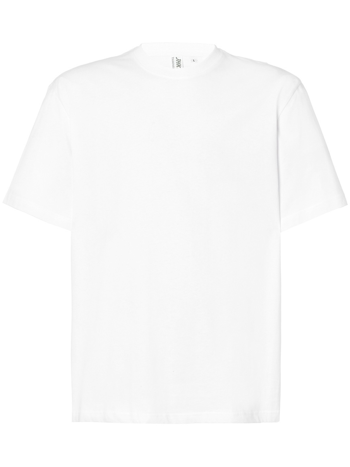 Samarreta oversize personalitzada 3 Camiseta oversize unisex color blanco, vista frontal de la prenda