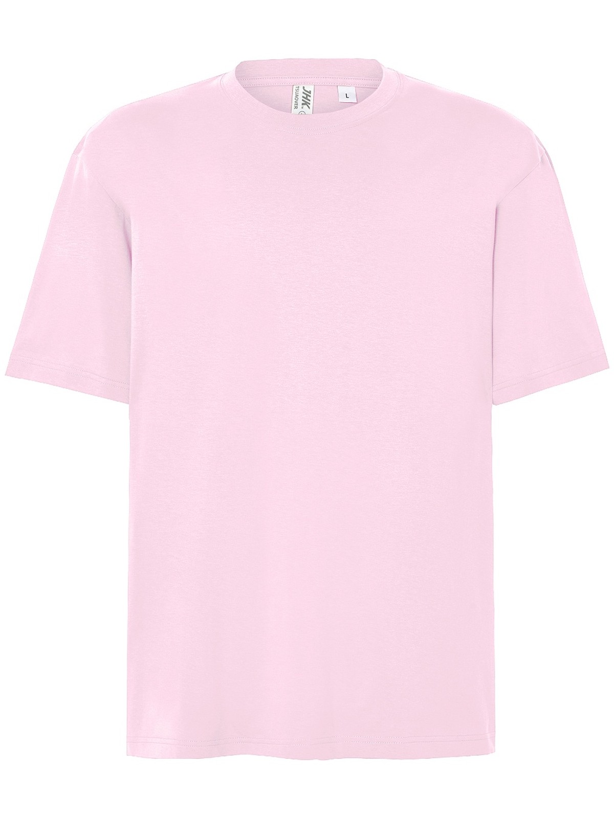 Samarreta oversize personalitzada 9 Camiseta oversize unisex color malva, vista frontal de la prenda