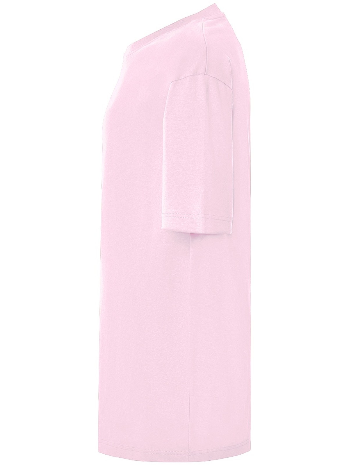 Samarreta oversize personalitzada 10 Camiseta oversize unisex color malva, vista lateral de la prenda