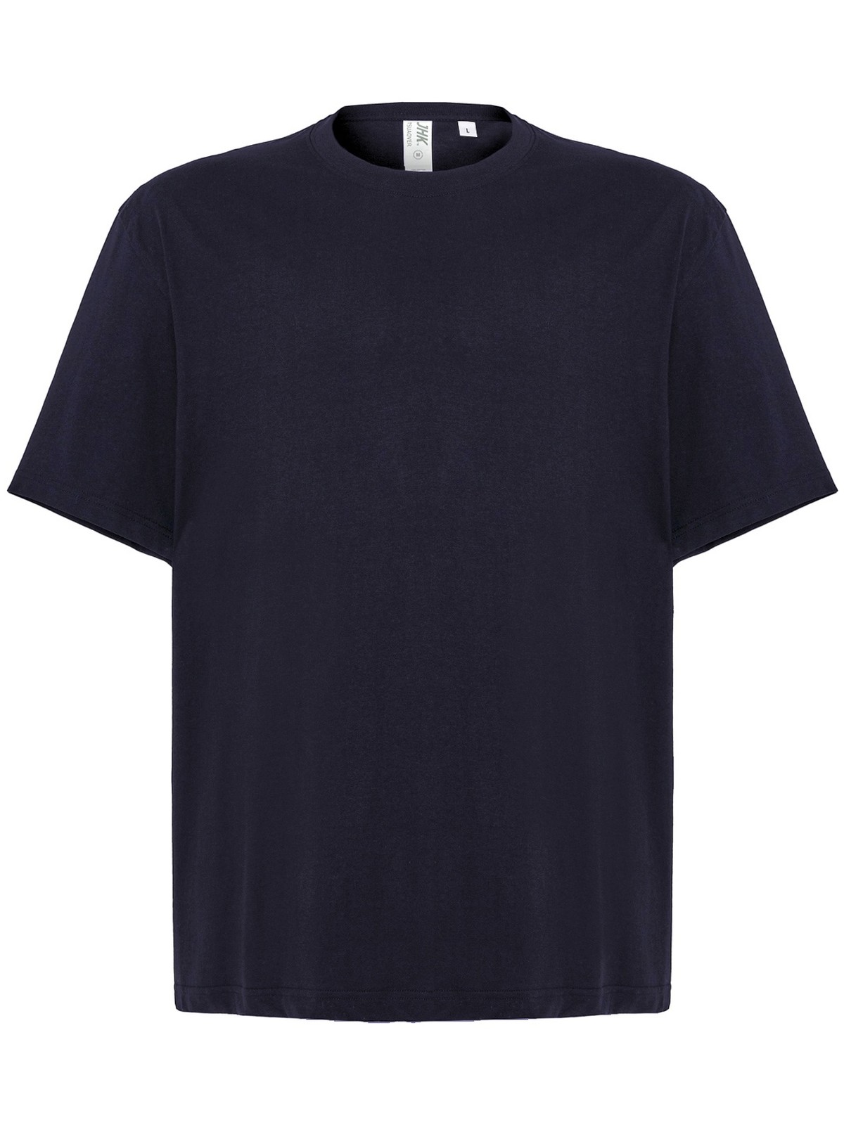 Samarreta oversize personalitzada 30 Camiseta oversize unisex color marino, vista frontal de la prenda