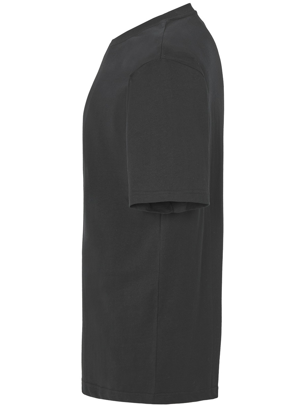 Samarreta oversize personalitzada 34 Camiseta oversize unisex color negro, vista lateral de la prenda