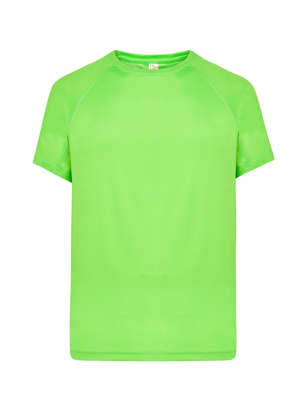 Samarreta tècnica personalitzada home 36 Camiseta técnica lima flúor para personalizar — prenda vista delantera