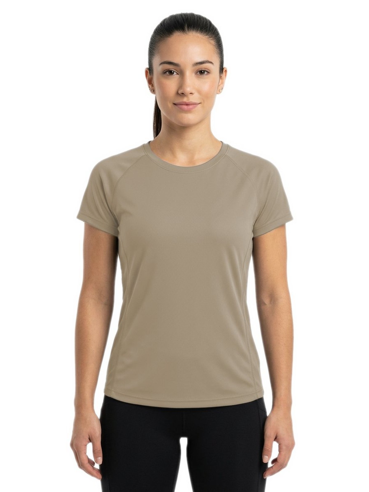 Personalisiertes Funktionsshirt Damen 29 Camiseta técnica personalizada para mujer arena — modelo vista delantera