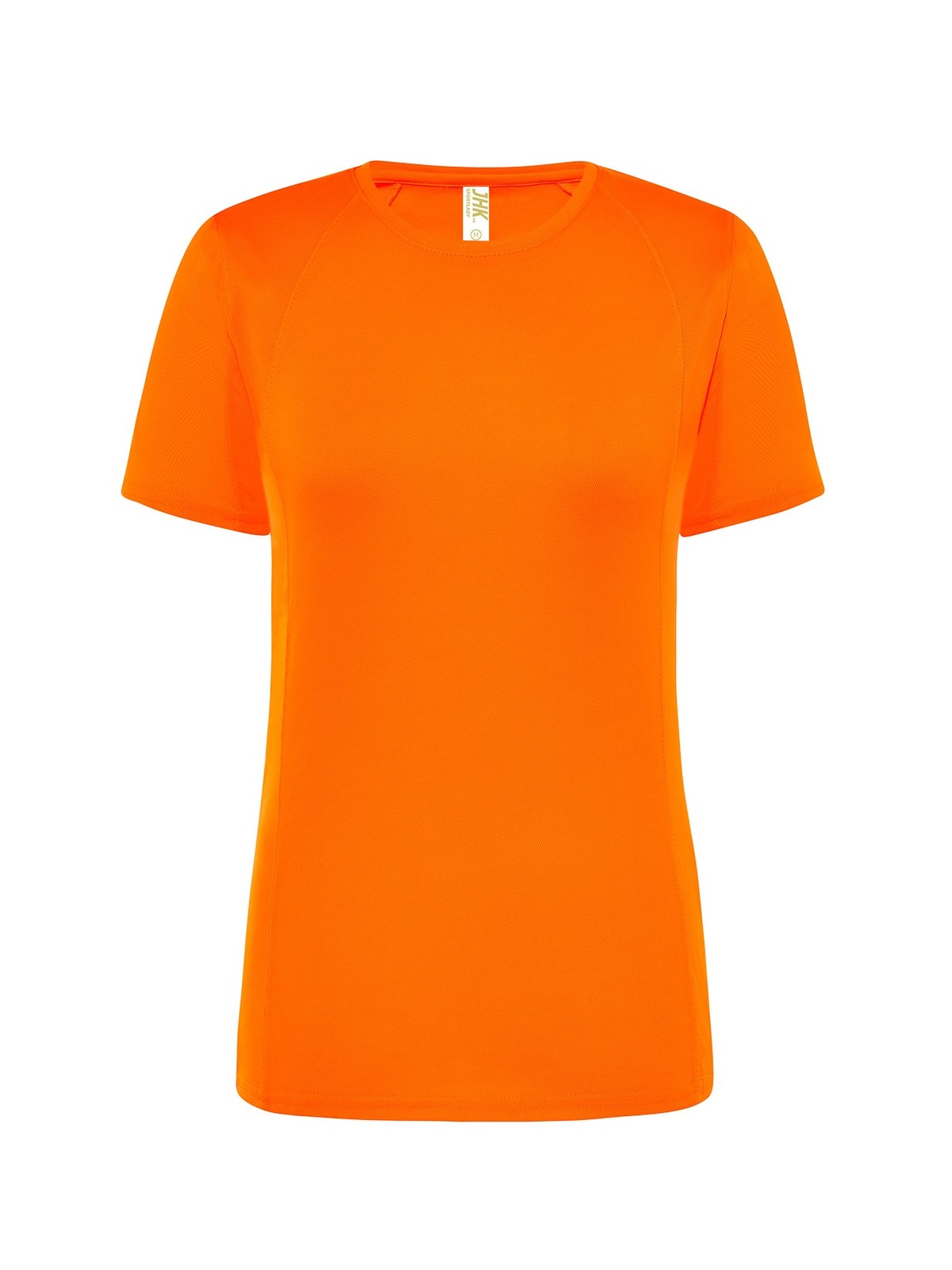 Personalisiertes Funktionsshirt Damen 39 Camiseta técnica personalizada para mujer naranja flúor — prenda vista delantera
