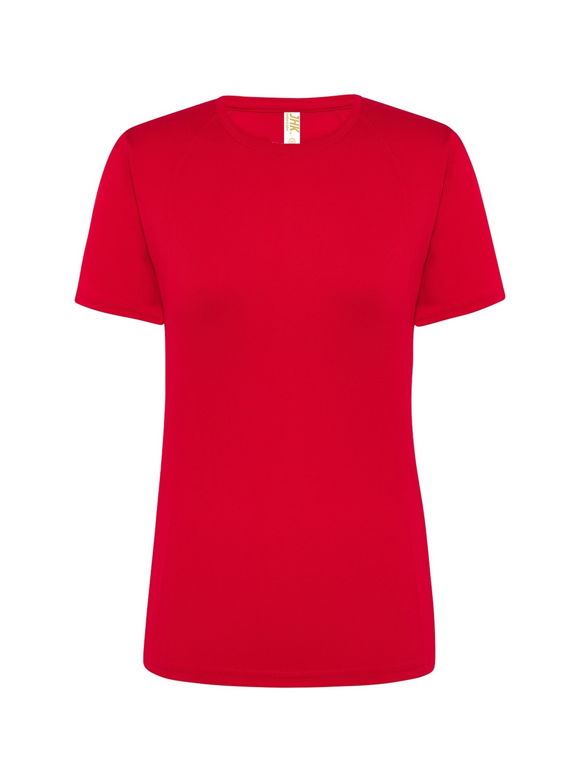 Personalisiertes Funktionsshirt Damen 9 Camiseta técnica personalizada para mujer rojo — prenda vista delantera
