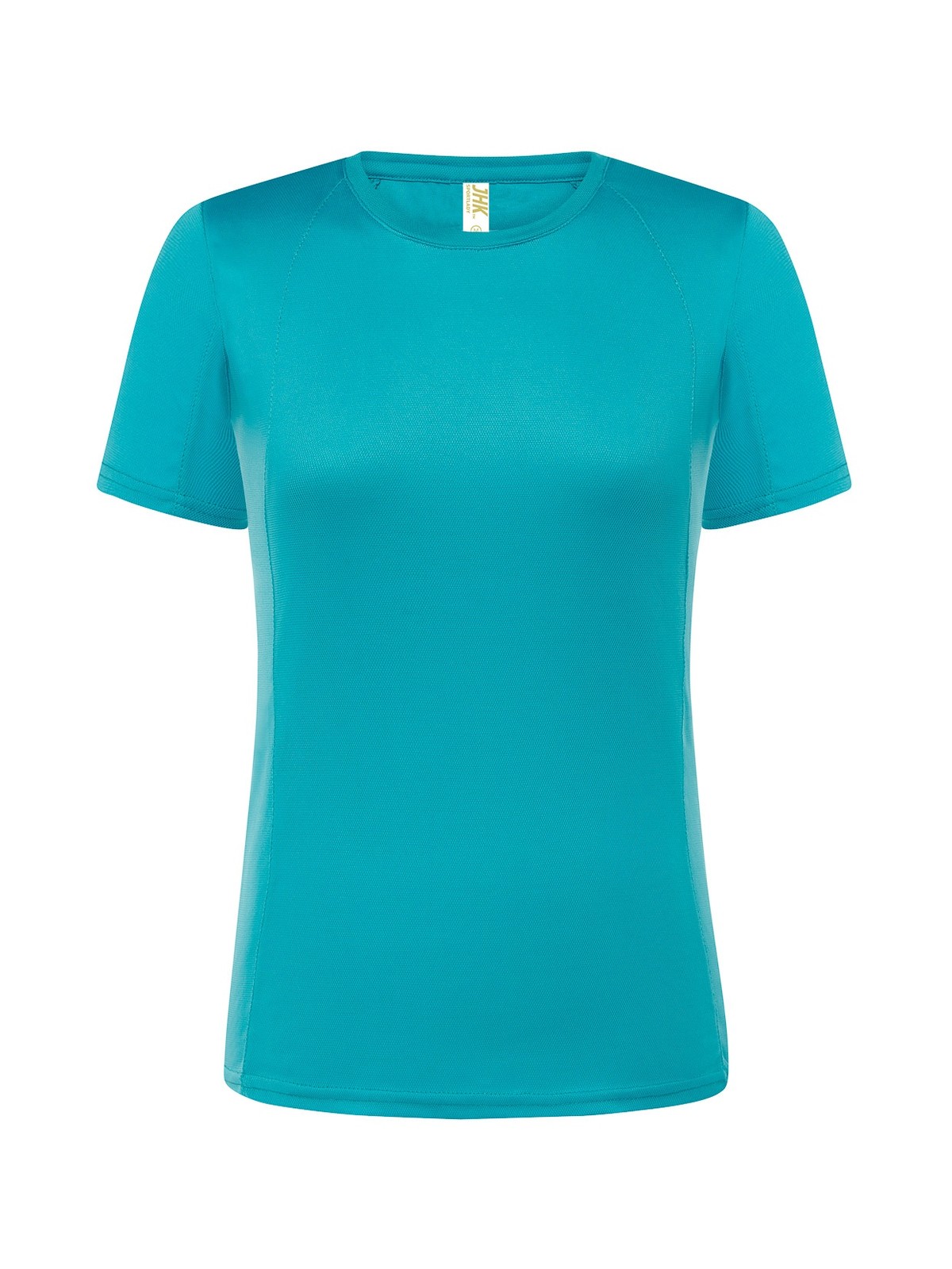 Personalisiertes Funktionsshirt Damen 24 Camiseta técnica personalizada para mujer turquesa — prenda vista delantera