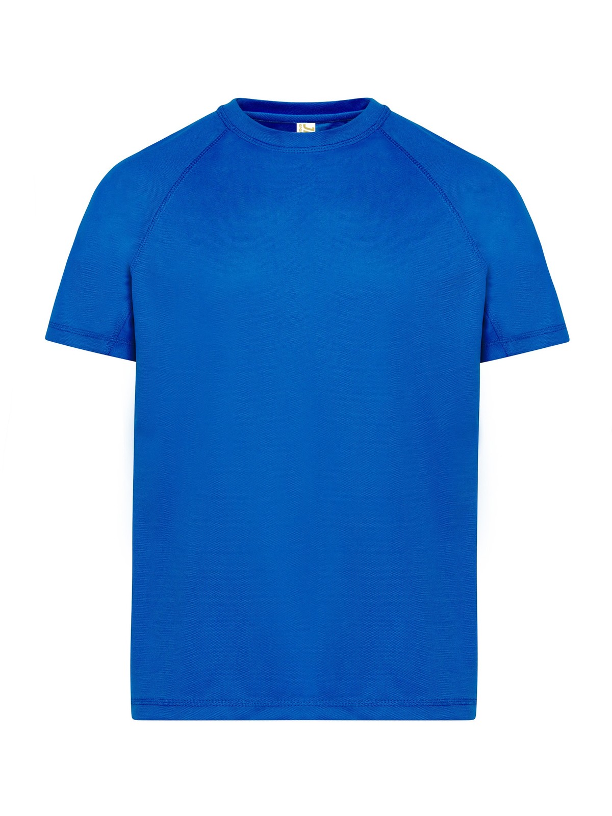 Samarreta tècnica personalitzada home 15 Camiseta técnica azul royal para personalizar — prenda vista delantera