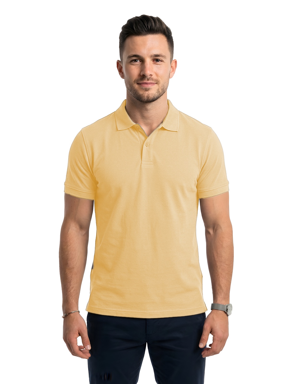 Personalisiertes Poloshirt Herren 11 Personalisiertes Poloshirt Herren in arena — Vorderansicht